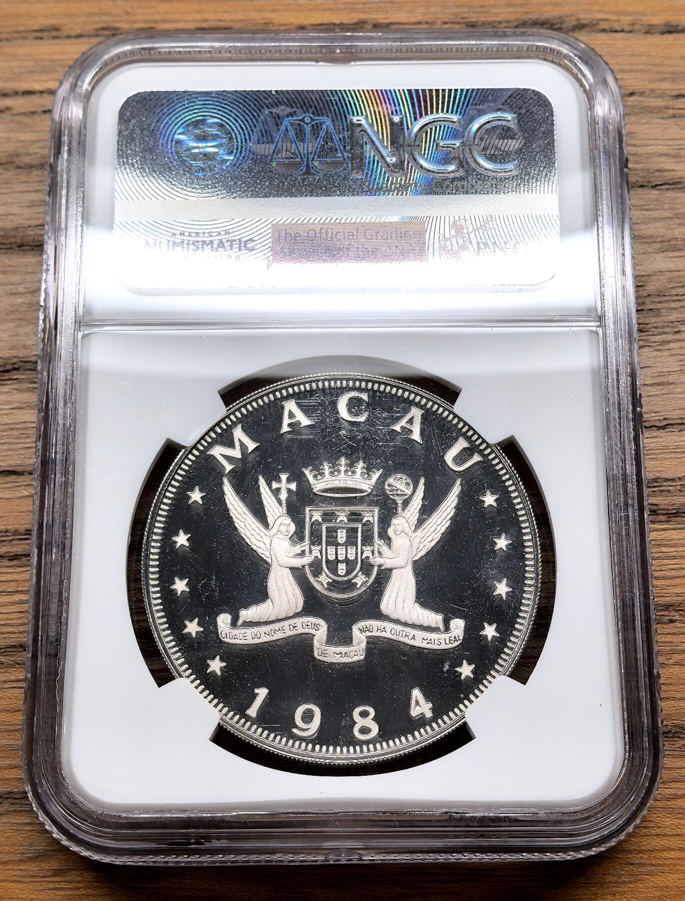 凡希社世界钱币微拍第三百零九期 1984中国澳门生肖鼠100元精铸NGC-PF69UC