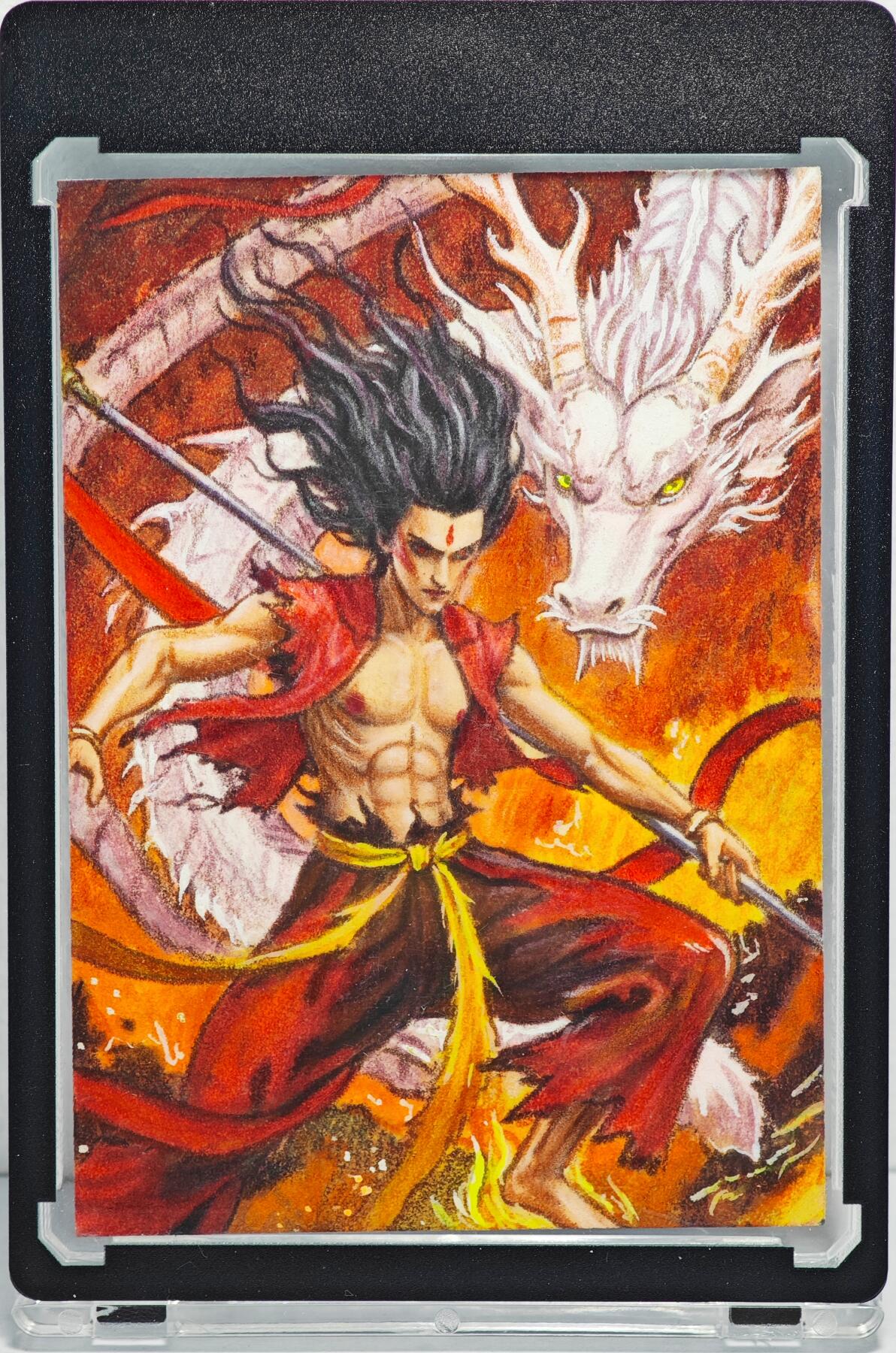 白泽拍卖卡牌手绘专场第22期中福卡展专场(离离暑云散，袅袅凉风起)