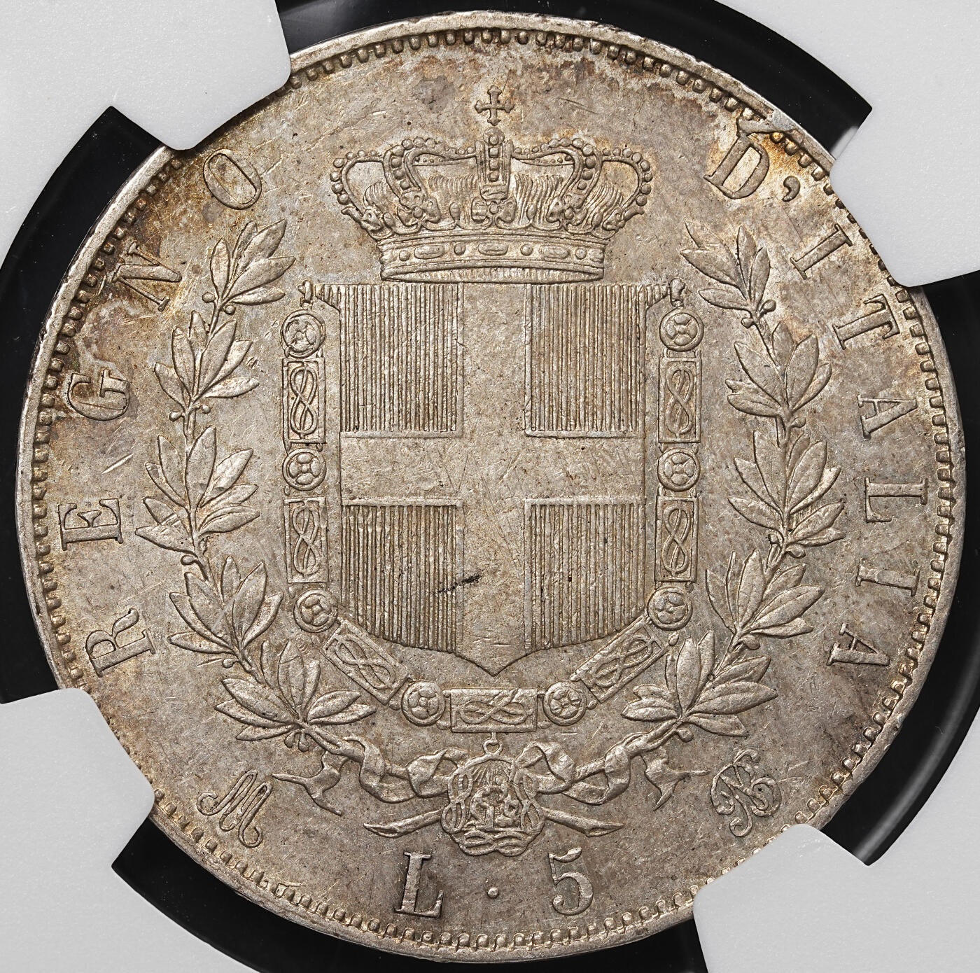 修遠堂世界钱币第八十期 NGC MS61 1872年意大利5里拉大银币