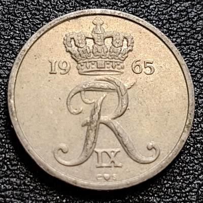 泉币菌-第77场-散币乐园场 丹麦1965年10欧尔 皇冠 18mm