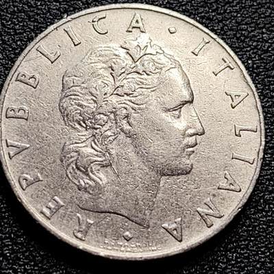 泉币菌-第77场-散币乐园场 意大利 1955年 50里拉 锻冶之神 伍尔坎 24mm