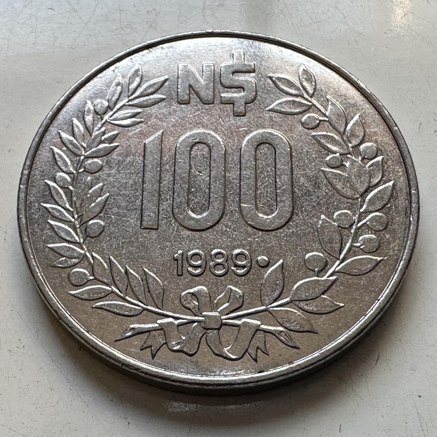 🌹外币初藏🌹🐯2025年第86场  每周二四六晚8️⃣点 接代拍 乌拉圭1989年100比索
