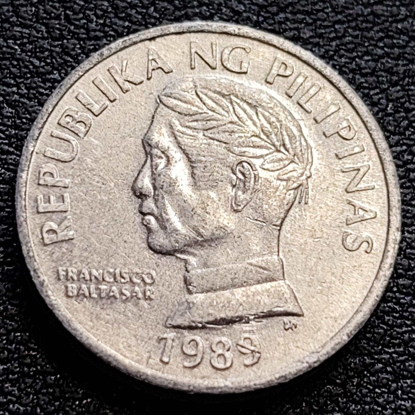 泉币菌-第75场-各国散币场 菲律宾10分铝币 1989年 虾虎鱼19mm 亚洲币
