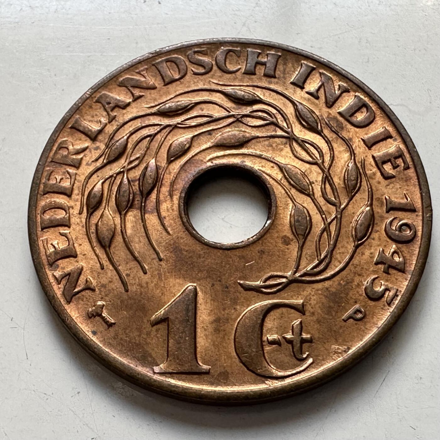 🌹外币初藏🌹🐯2025年第86场  每周二四六晚8️⃣点 接代拍 荷属东印度1945年一分