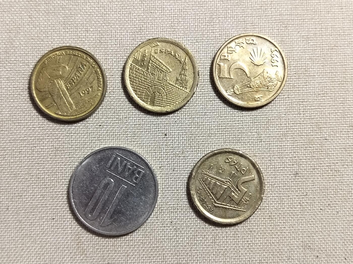 外国流通硬币5枚一组