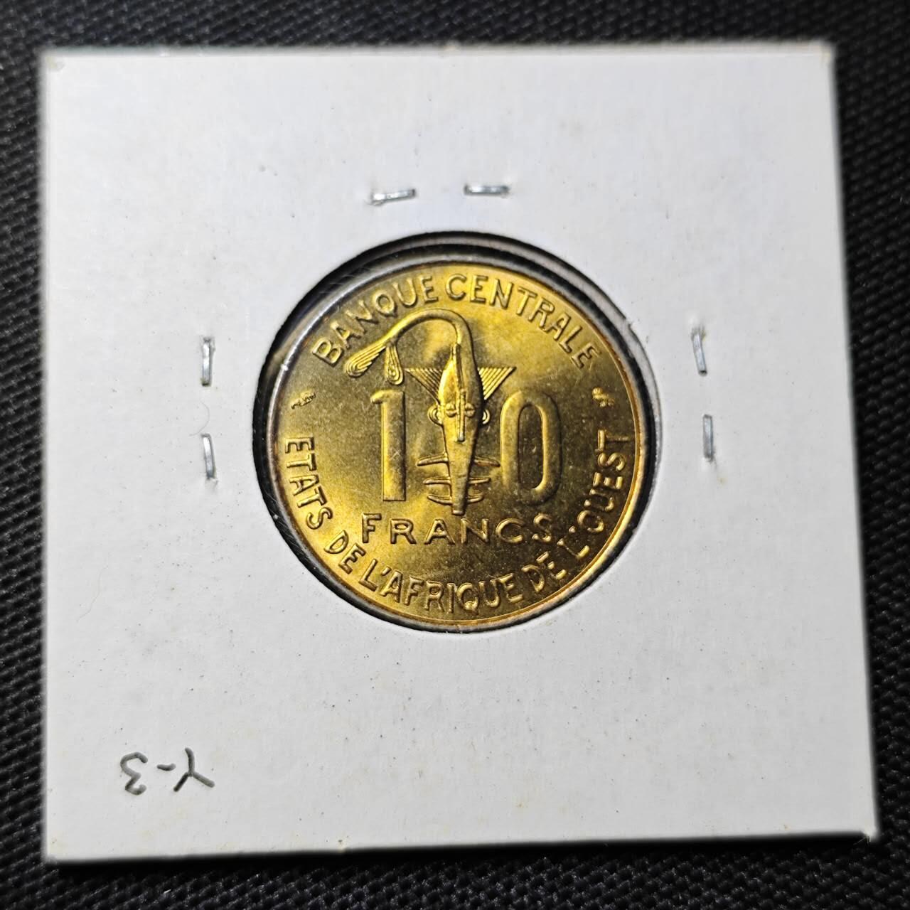 KK钱币收藏小铺 第318期 2月预留时间 周末发货  1974西非10法郎 签名版