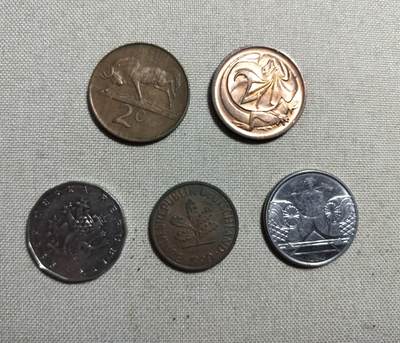 外国流通硬币5枚一组 - 外国流通硬币5枚一组