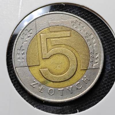 KK钱币收藏小铺 第318期 2月预留时间 周末发货 -  波兰5兹罗提双色币