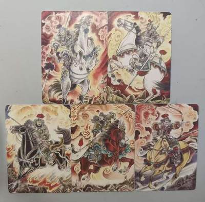 光影卡牌第19期，各家亲签，各家套卡，持续收拍品 - 炎卡豪杰传三国，贾志鹏五虎普卡