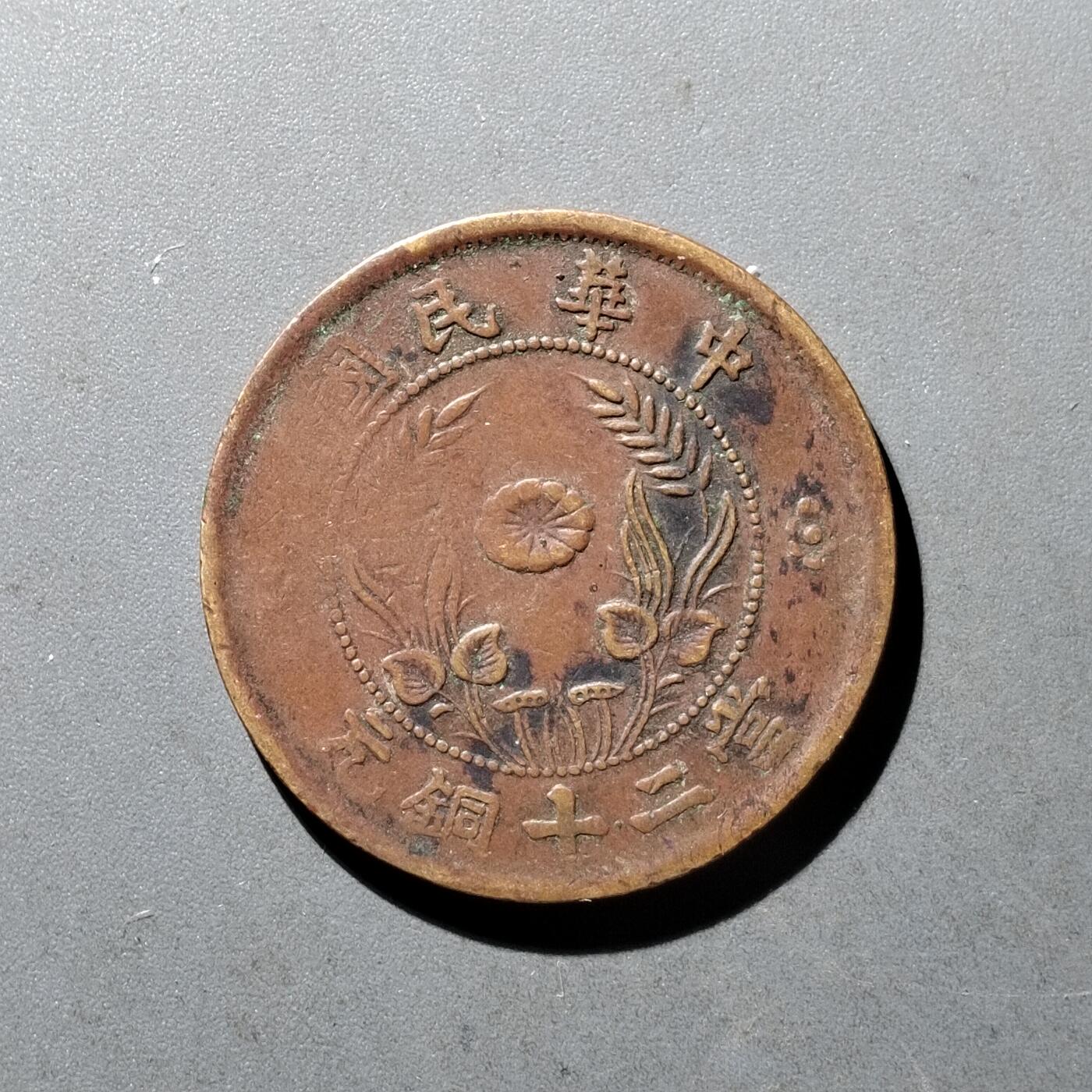 PCAI钱币10-475   铜元小专场 河南二十文
