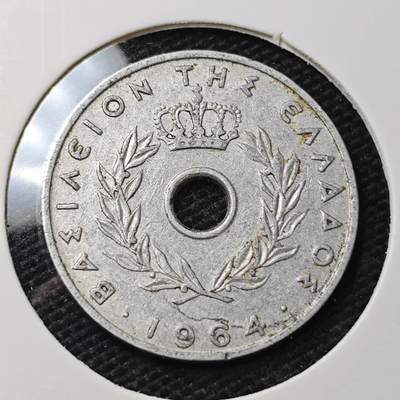 KK钱币收藏小铺 第317期 2月预留时间 周末发货 -  1964希腊20雷普塔
