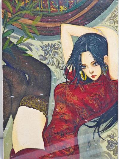 白泽拍卖卡牌手绘专场第22期中福卡展专场(离离暑云散，袅袅凉风起) - 2025 十寻手绘 汉库克  妩妩亲签