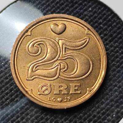 KK钱币收藏小铺 第317期 2月预留时间 周末发货 - 1992瑞典25欧尔 好品 