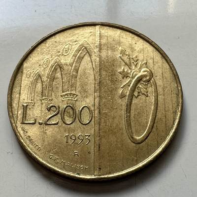 🌹外币初藏🌹🐯2025年第86场  每周二四六晚8️⃣点 接代拍 - 圣马力诺1993年200里拉