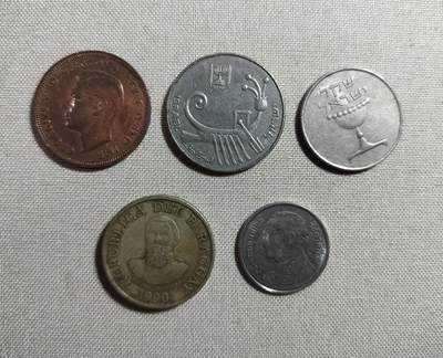 外国流通硬币5枚一组 - 外国流通硬币5枚一组