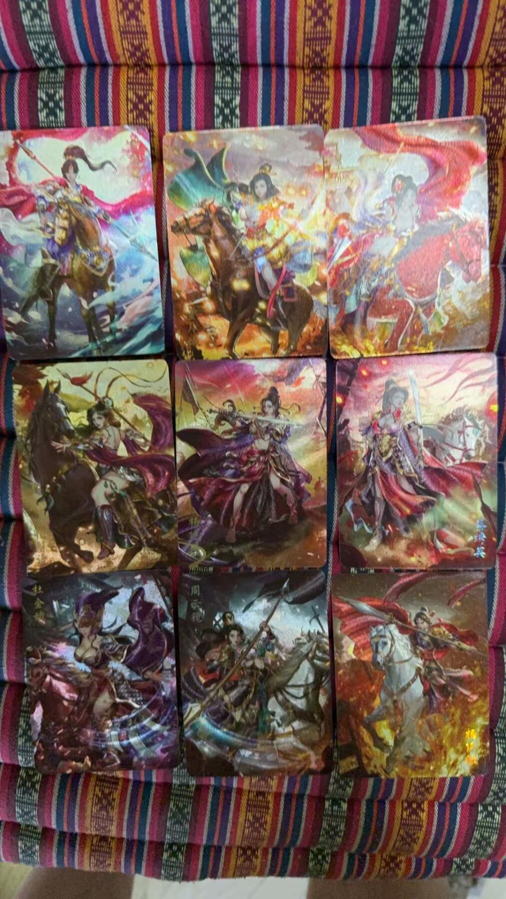 光影卡牌第19期，各家亲签，各家套卡，持续收拍品 燎原杨门女将粗闪19张