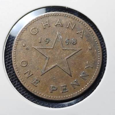 KK钱币收藏小铺 第317期 2月预留时间 周末发货 -  1958加纳1比塞瓦