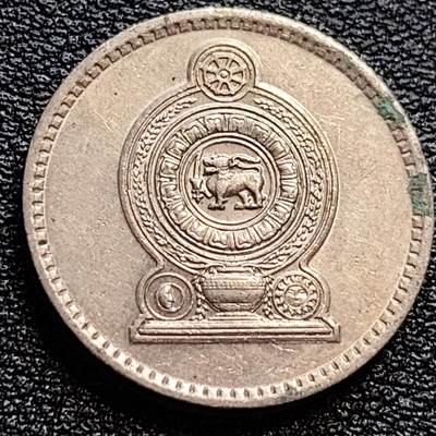 泉币菌-第77场-散币乐园场 安全齿 斯里兰卡1982年50分镍币  狮子拿剑 21.5毫米5.5克