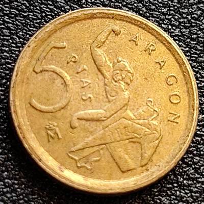 泉币菌-第78场-各国散币场 - 较少品钟 西班牙5比赛塔铜币 舞蹈者 17.5毫米3克