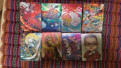 光影卡牌第19期，各家亲签，各家套卡，持续收拍品 - 百里新艺隋唐特卡全粗8张