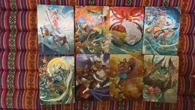 光影卡牌第19期，各家亲签，各家套卡，持续收拍品 - 百里新艺隋唐特卡半粗8张