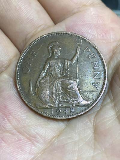 2025年第七十八场(总第一百零四场）外国好品散币(免佣金) - 英国🇬🇧1948年1便士(乔治六世第一版，印度皇帝版)