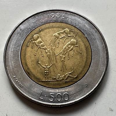 🌹外币初藏🌹🐯2025年第86场  每周二四六晚8️⃣点 接代拍 - 圣马力诺1983年500里拉