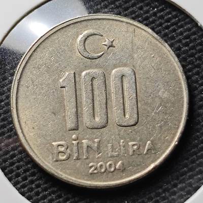 KK钱币收藏小铺 第317期 2月预留时间 周末发货 -  土耳其100BIN里拉