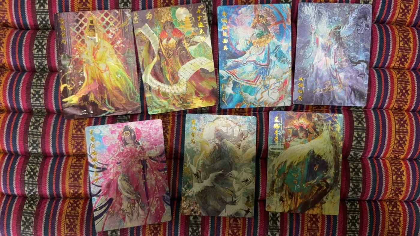 光影卡牌第19期，各家亲签，各家套卡，持续收拍品 国宝半粗签名全套，张张带编号共计25张