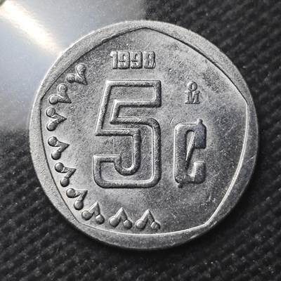 KK钱币收藏小铺 第317期 2月预留时间 周末发货 -  1995墨西哥5分好品