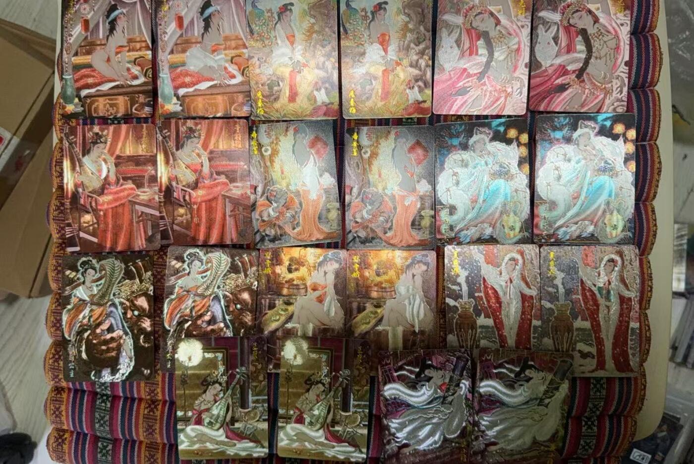 光影卡牌第19期，各家亲签，各家套卡，持续收拍品 燎原彫仙解语花粗闪22张