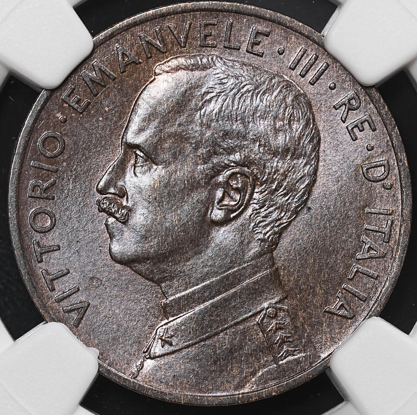 修遠堂世界钱币第八十期 NGC MS64BN 1909年意大利5分铜币