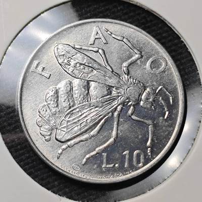 KK钱币收藏小铺 第317期 2月预留时间 周末发货 -  1974圣马力诺10里拉 好品