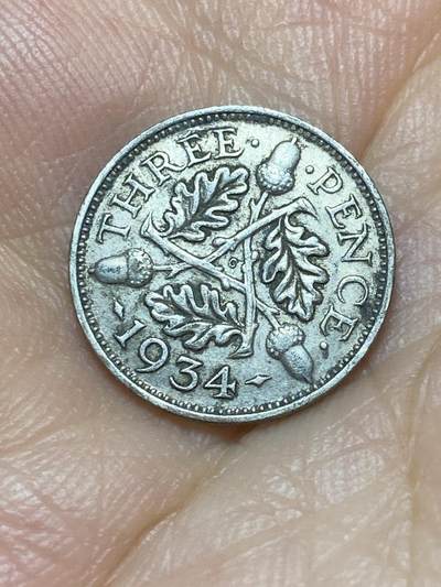 2025年第七十八场(总第一百零四场）外国好品散币(免佣金) - 英国🇬🇧1934年3便士银币(乔治五世第四版)