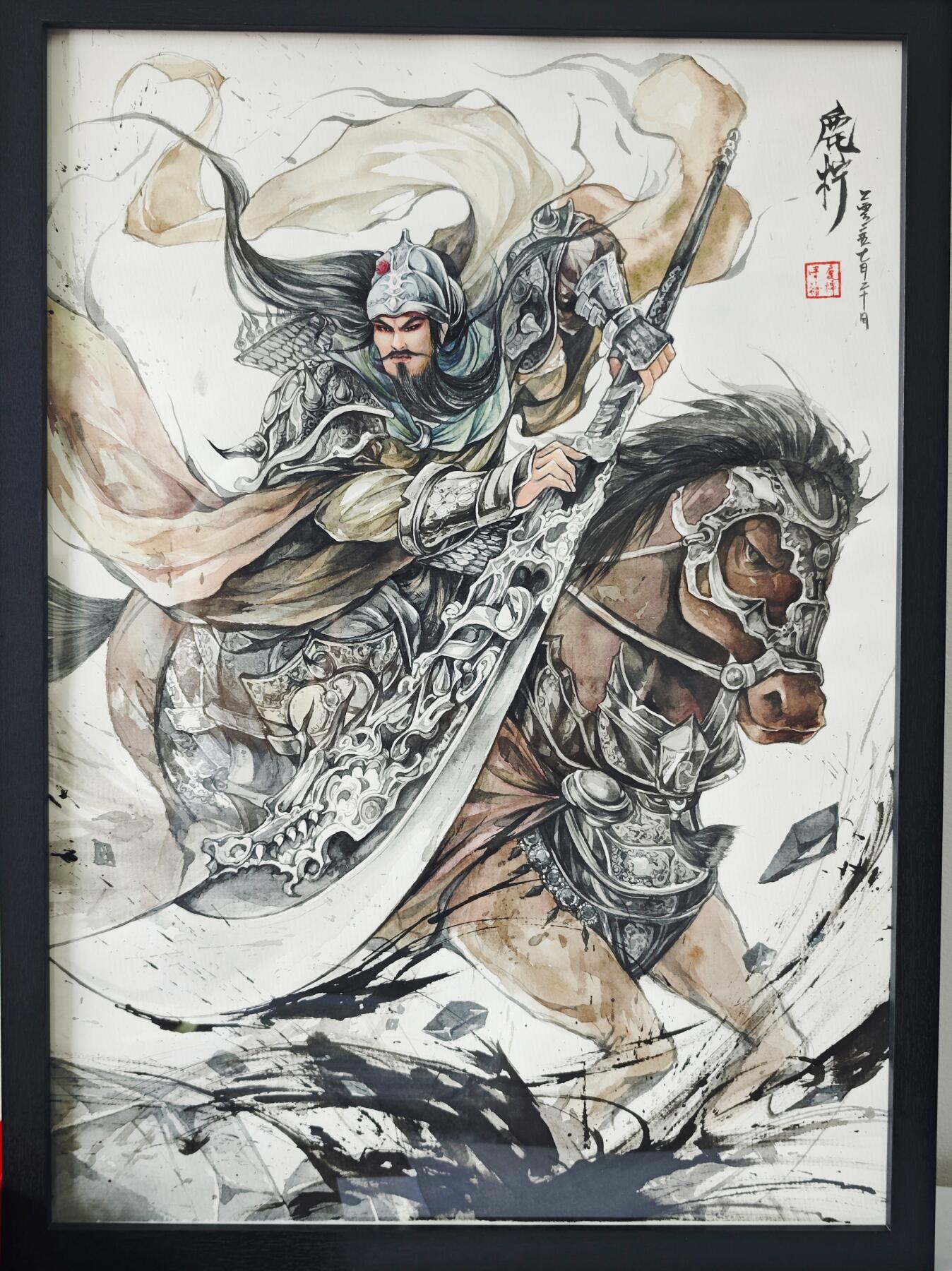 白泽拍卖卡牌手绘专场第22期中福卡展专场(离离暑云散，袅袅凉风起)