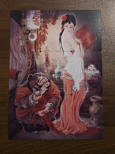 光影卡牌第19期，各家亲签，各家套卡，持续收拍品 - 彫仙潘金莲九拼卡，一套9张
