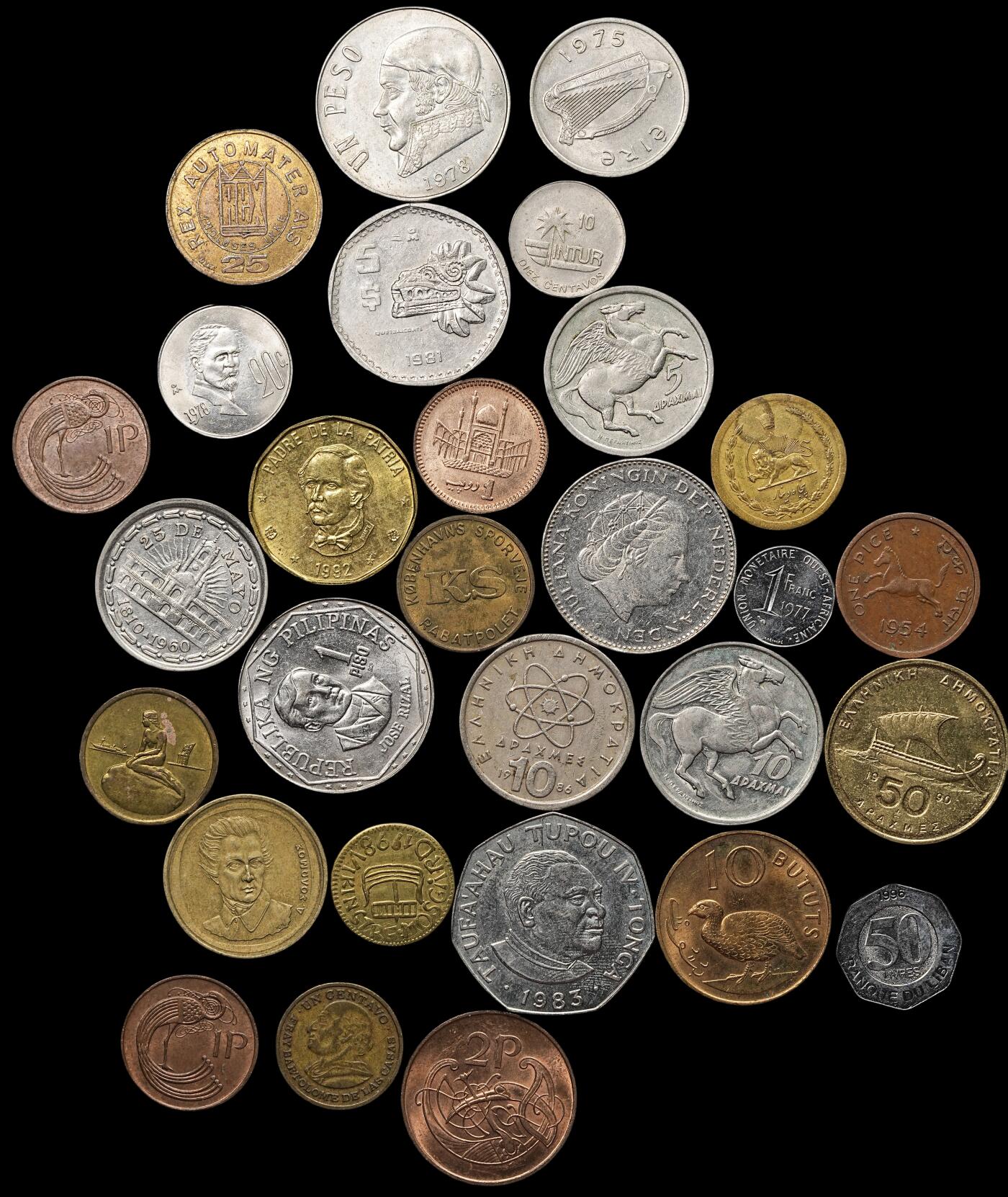 修遠堂世界钱币第八十期 各类外国硬币29枚