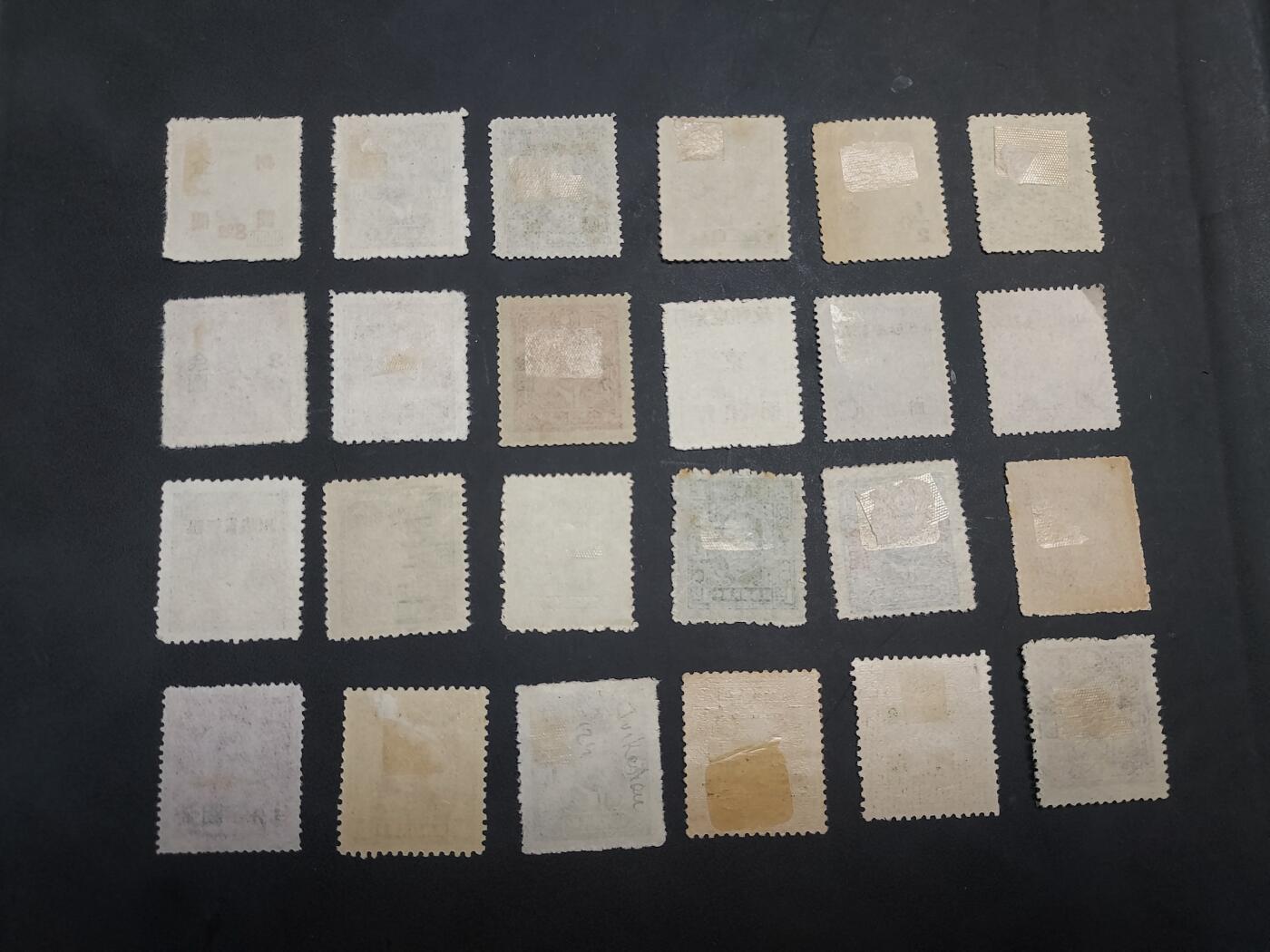  博彦收藏 TM 8月14日 邮票专场 民国 普票新票22枚，个别瑕疵，大部分上品