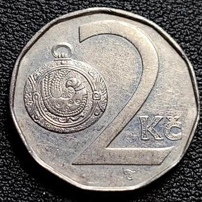 泉币菌-第84场-散币乐园场 - 1993年 捷克2克朗 双尾狮