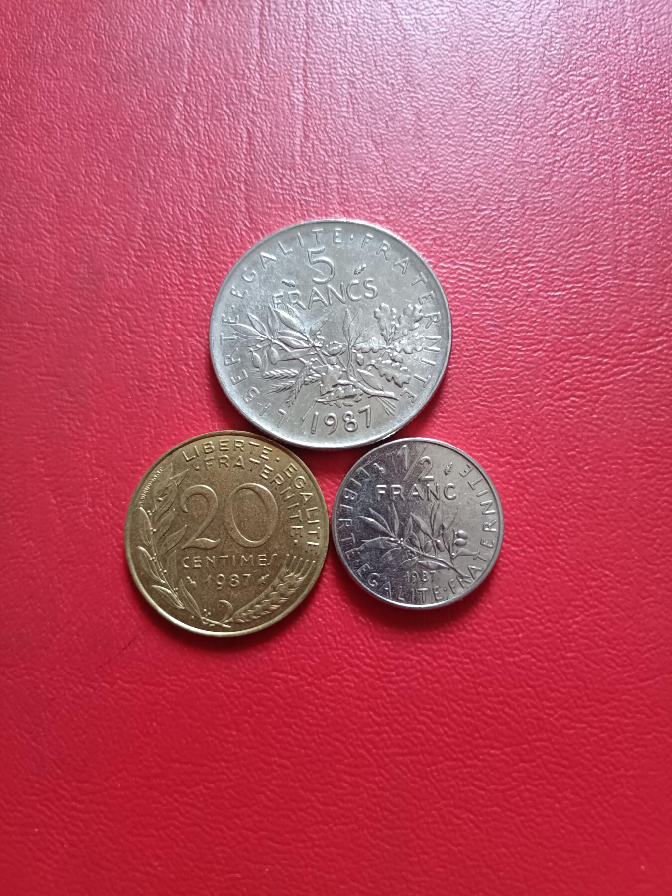 【云涧收藏】第五十二场 法国1987年3枚