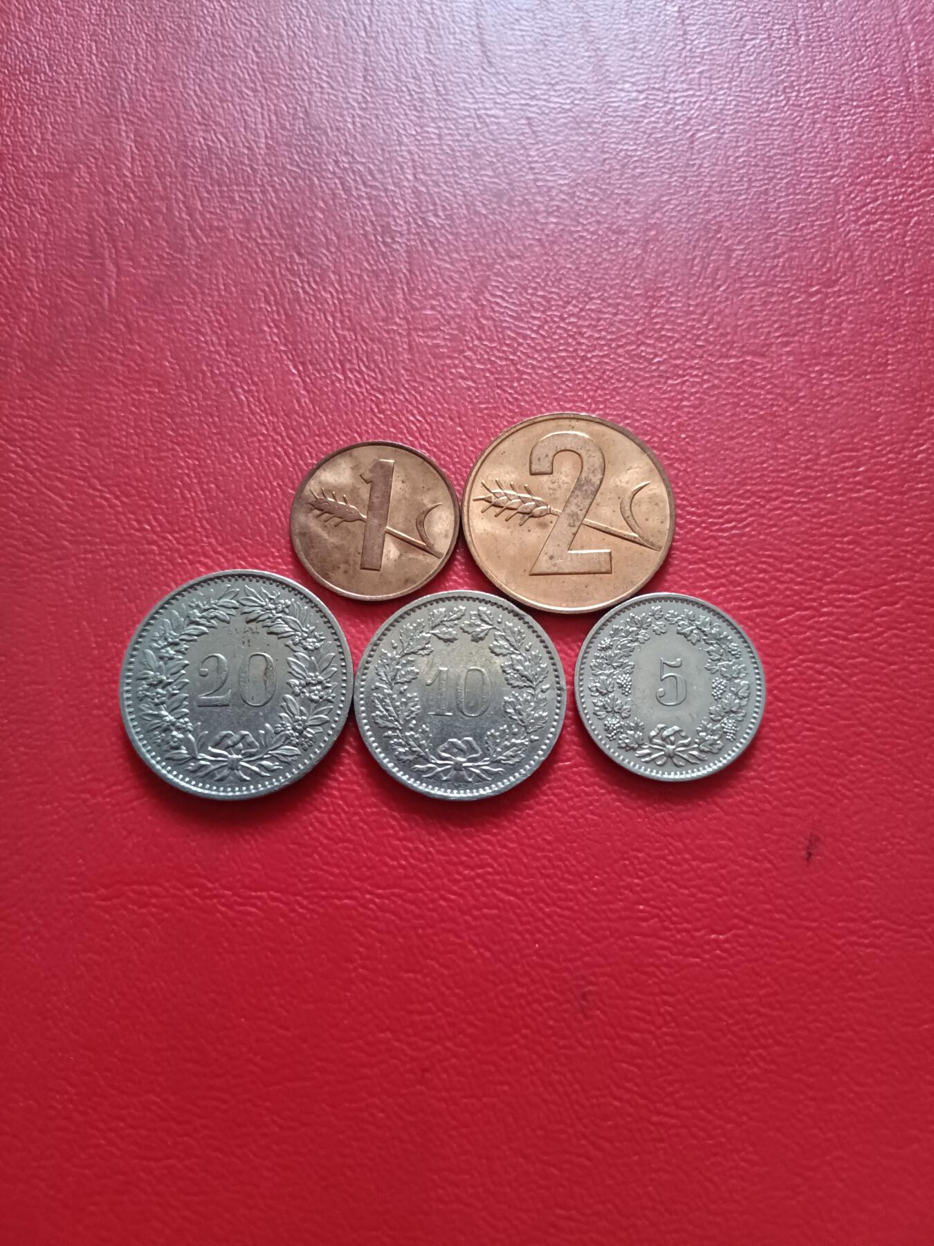 【云涧收藏】第五十二场 瑞士5枚