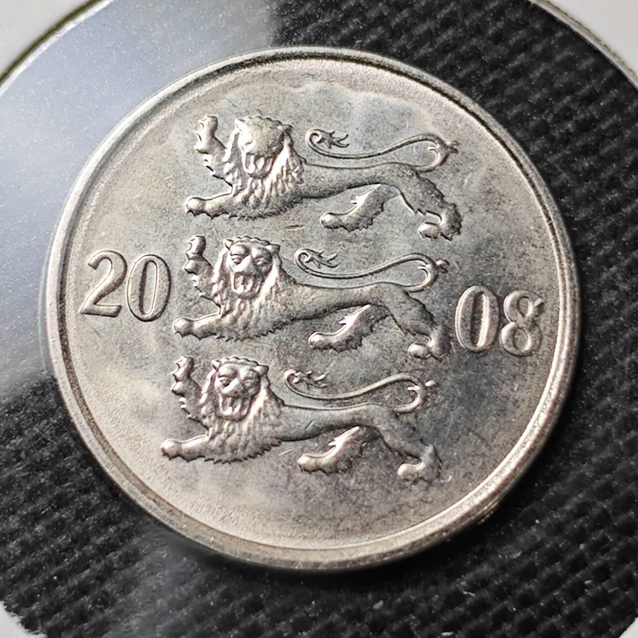 KK钱币收藏小铺 第319期 2月预留时间 周末发货  爱沙尼亚20分好品
