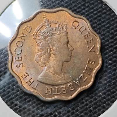 KK钱币收藏小铺 第318期 2月预留时间 周末发货 -  1971英属洪都拉斯1分铜币 好品