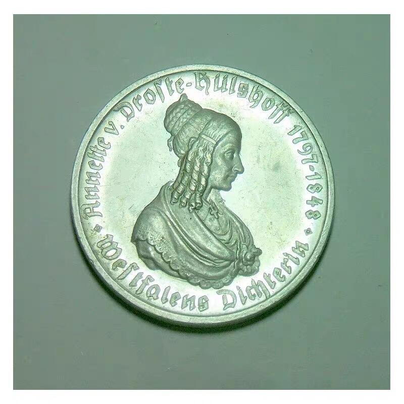 德国1923年威斯特法伦 100马克女人头马币 精制原光