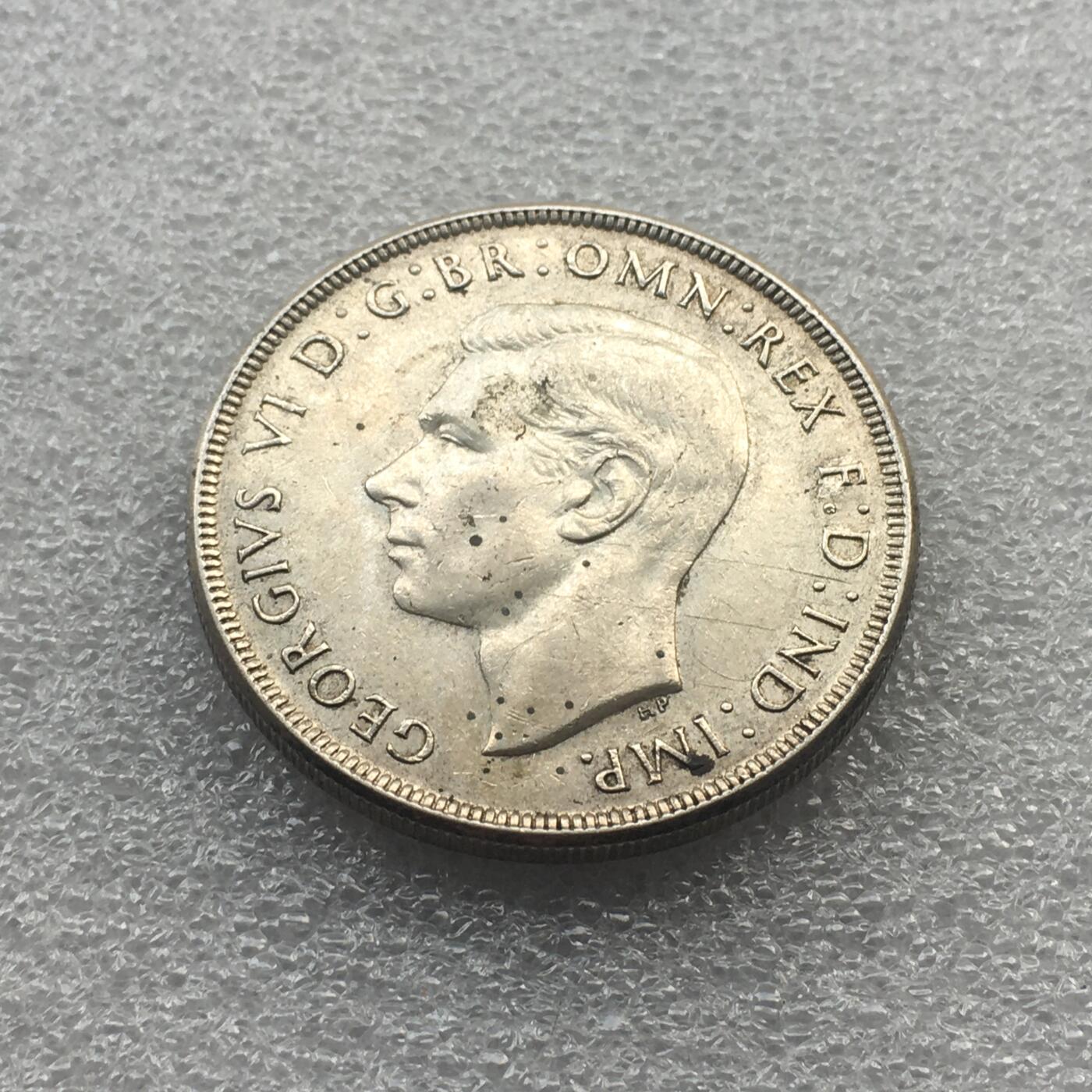 世界钱币专场拍卖 1937年澳大利亚乔治六世皇冠登基1克朗银币 28.2克 92.5%银