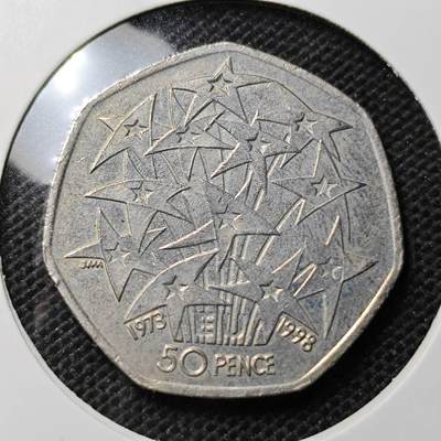 KK钱币收藏小铺 第318期 2月预留时间 周末发货 -  英国50便士纪念币