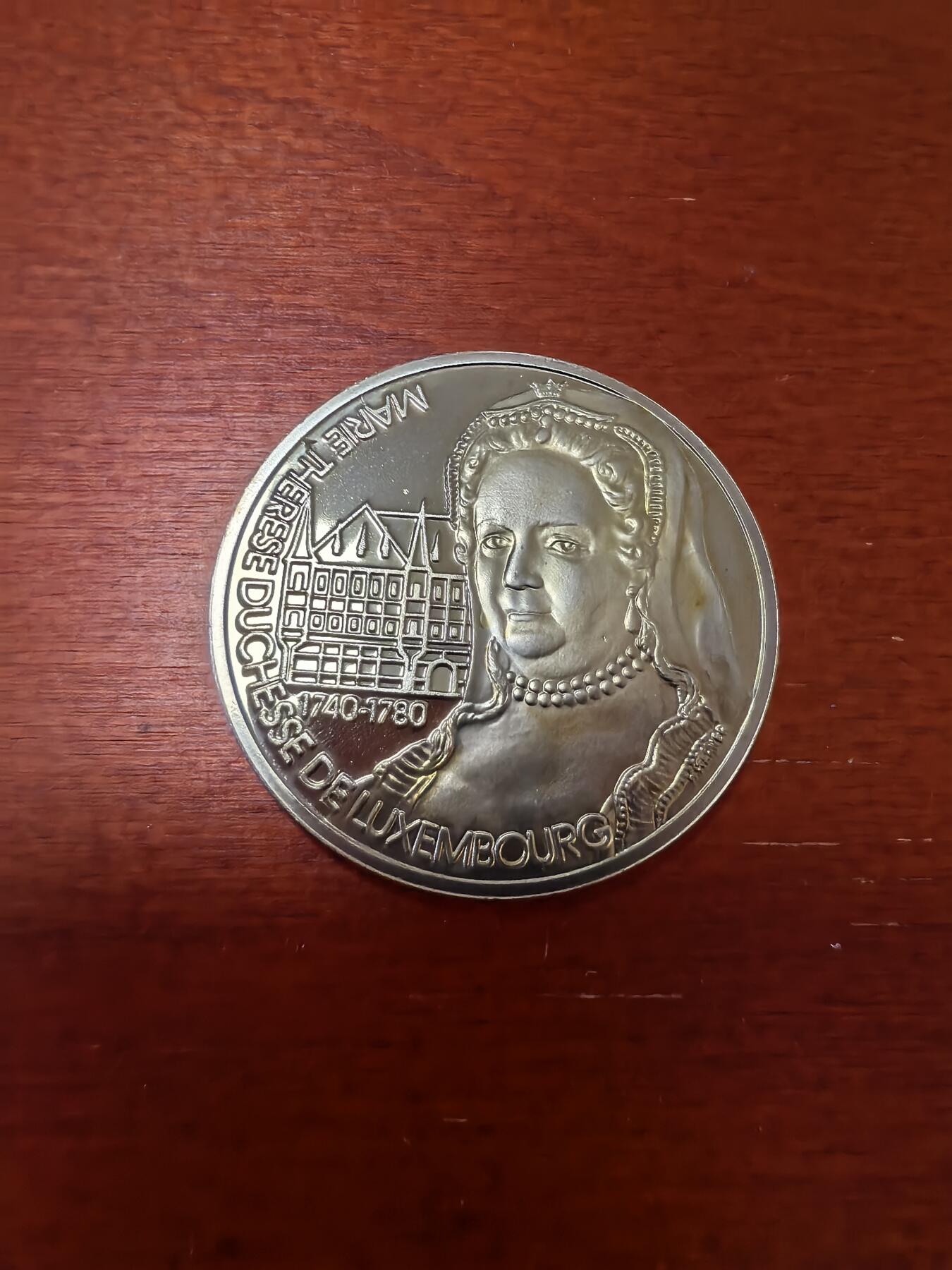 长老汇蛇年精选第三十五场拍卖 1994卢森堡奥地利特雷西女王5埃居铜镍币，珍稀币