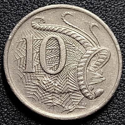 泉币菌-第84场-散币乐园场 - 英属 澳大利亚1989年10分铜镍币 琴鸟 伊丽莎白二世女王  铜镍币 23.6mm