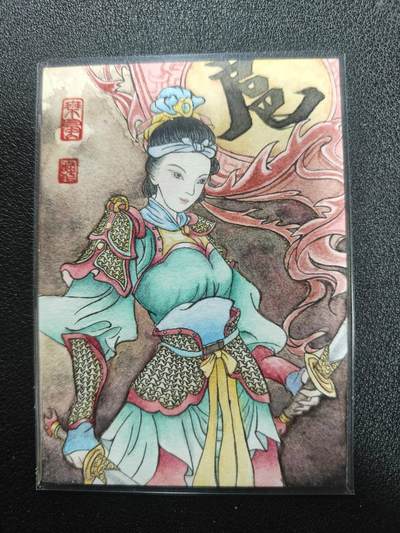 天玑星卡拍第112期《8.11周一截拍》持续收拍收评中 满赠卡需备注 - 【手绘卡】喵化 扈三娘 手绘卡