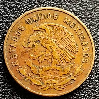 泉币菌-第84场-散币乐园场  墨西哥1959年5分 独立战争支持者多明格斯 大版 黄铜币 20mm